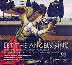 the album cover for Petri / Danish National Vocal Ensemble - Let the Angels Sing
