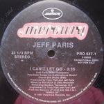 Jeff Paris : I Can't Let Go (12", Promo)