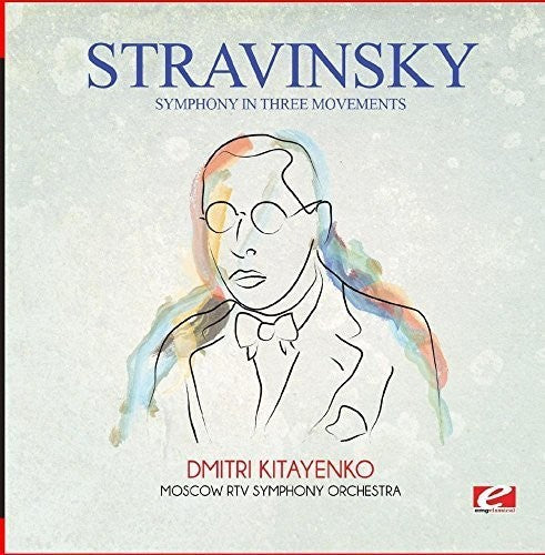the album cover for Moscow RTV Symphony Orchestra - Stravinsky: Symphony in Three Movements