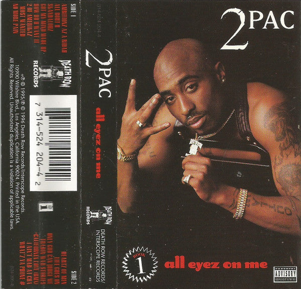 2Pac : All Eyez On Me (2xCass, Album)