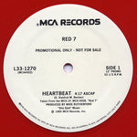 Red 7 : Heartbeat (12", Promo, Red)