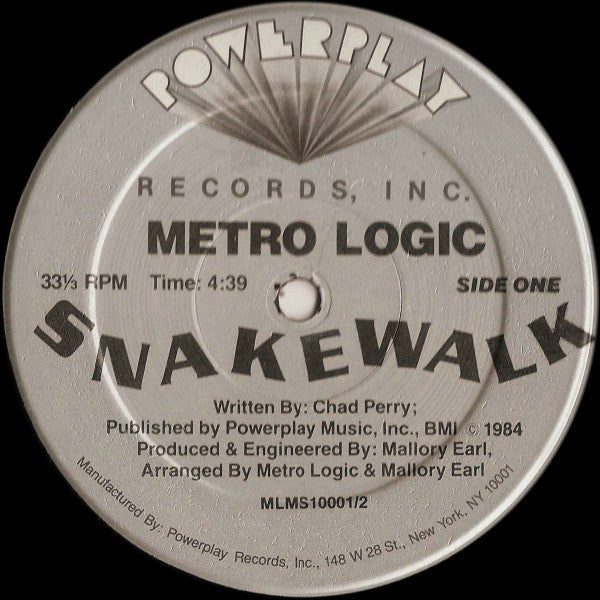 Metro Logic : Snakewalk / Please Don't Tell Me (12")