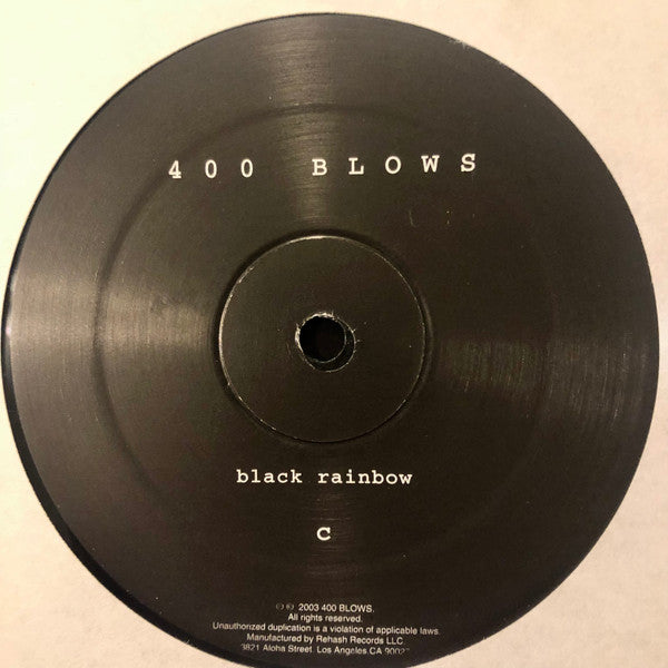 400 Blows (2) : Black Rainbow (2x12", Album, RE)