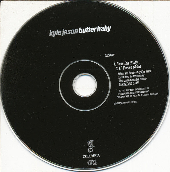 Kyle Jason : Butter Baby (CD, Single, Promo)