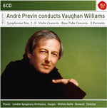 the album cover for Andre Previn - Andre Previn Conducts Vaughan Williams