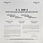 Jackie McLean : 4, 5 And 6 (LP, Album, Mono, Ltd, RE, RP, 180)