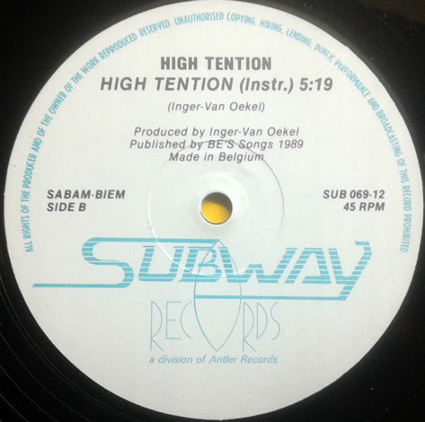 High Tention : High Tention (12")