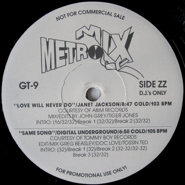 Various : Metro Mix - Issue GT9 (2x12", Comp, Promo)