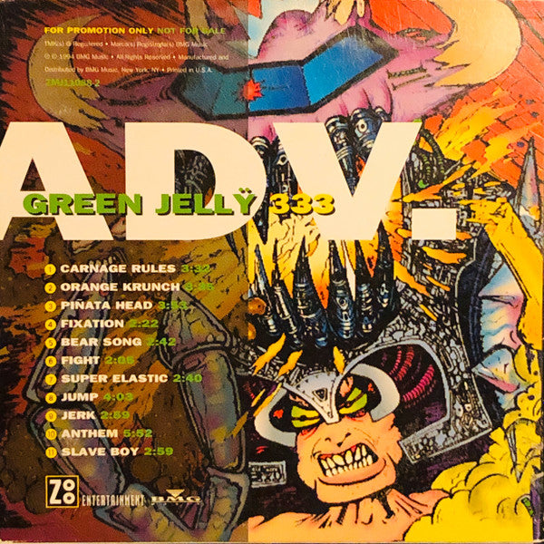 Green Jellÿ : 333 (CD, Album, Promo)