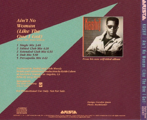 Kashif : Ain't No Woman (Like The One I Got) (CD, Single, Promo)