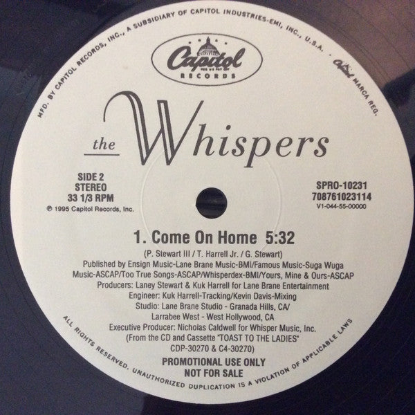 The Whispers : Come On Home ( Remix ) (12", Pro)