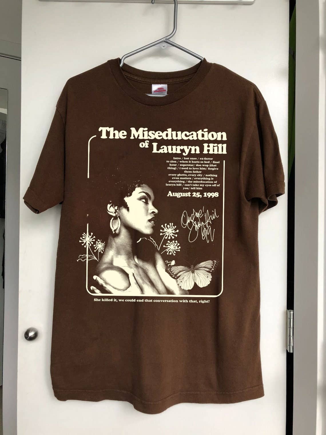 Lauryn Hill Retro Rock Tee Unisex Miseducation Cotton Shirt