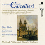 the album cover for A.C. Cartellieri - Concerto for 2 Clarinets