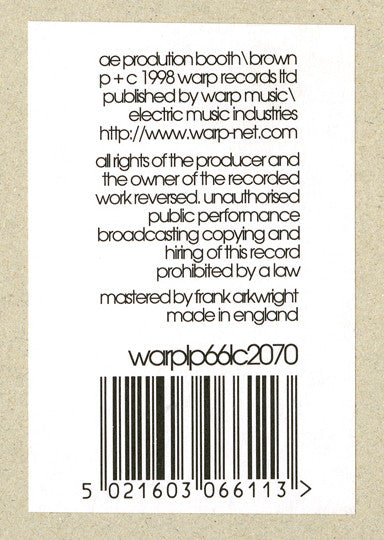 Autechre : LP5 (2xLP, Album)