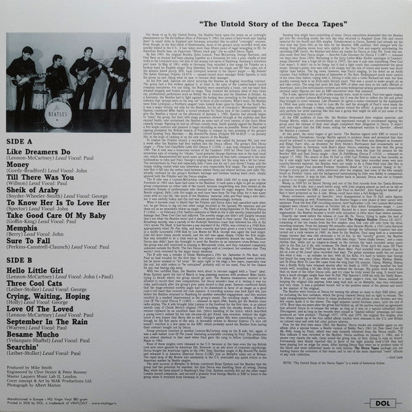 The Beatles : The Decca Tapes(LP, Unofficial, Cle)