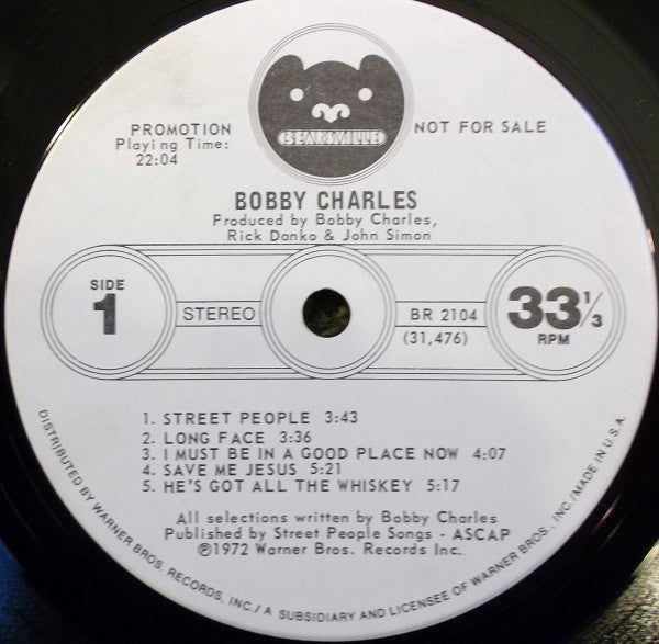 Bobby Charles : Bobby Charles (LP, Album, Promo)