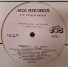 B.E. Taylor Group : Vitamin L (12", Promo)