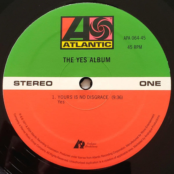Yes : The Yes Album (2x12", Album, Ltd, Num, RE, RM, 180)