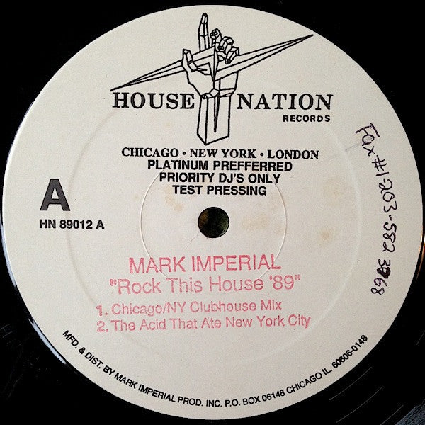Mark Imperial : Rock This House '89 (12", TP)