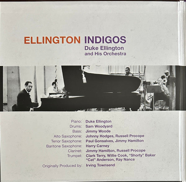 Duke Ellington And His Orchestra : Ellington Indigos (2xLP, Album, Mono, Ltd, Num, RE, RM, S/Edition)