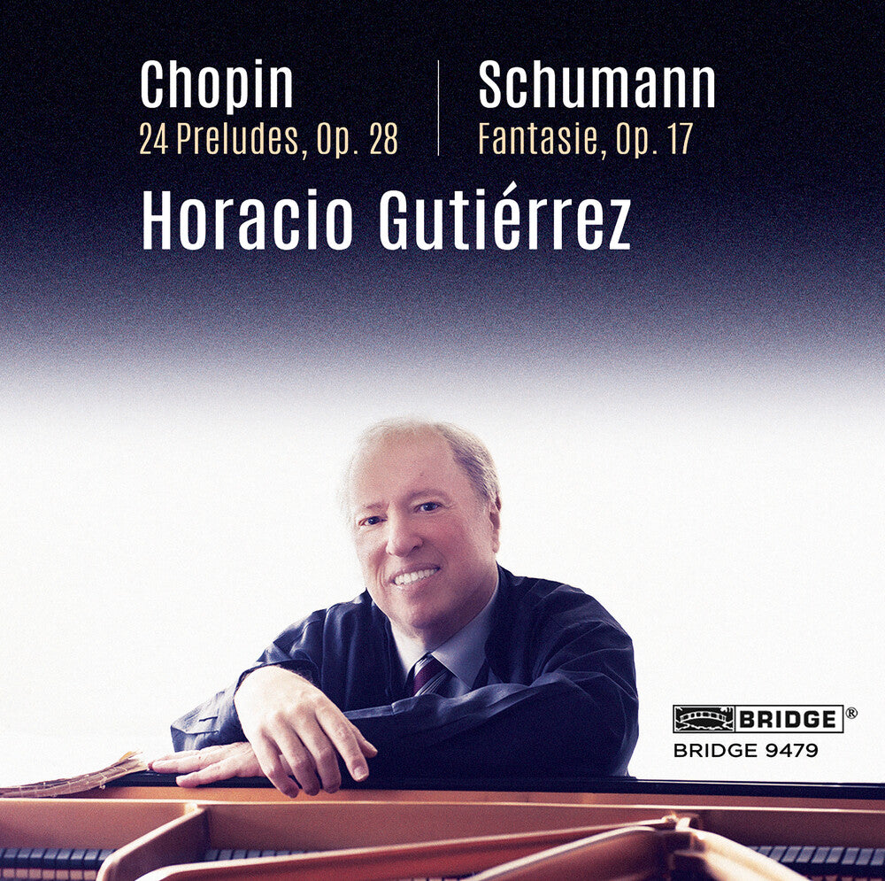 the album cover for Chopin / Gutierrez - Horacio Gutierrez plays Chopin & Schumann
