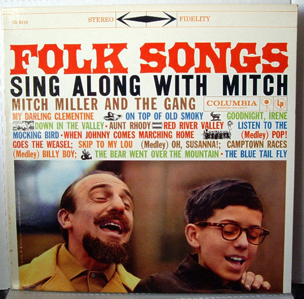 Mitch Miller And The Gang : Folk Songs Sing Along With Mitch (LP, Album, Gat)