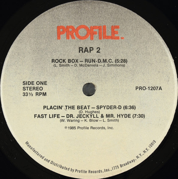 Various : Rap 2 (LP, Comp)