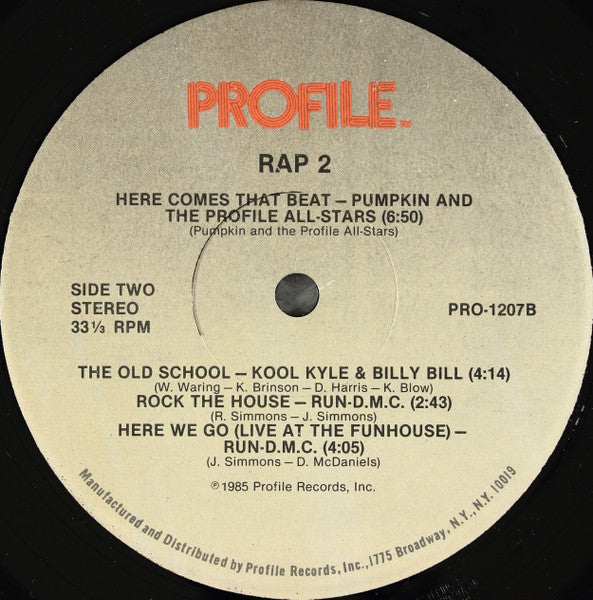 Various : Rap 2 (LP, Comp)