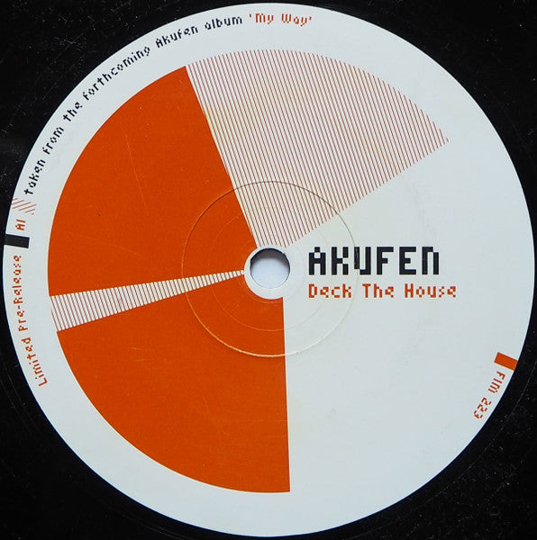 Akufen : Deck The House (12", S/Sided, Advance, Ltd)
