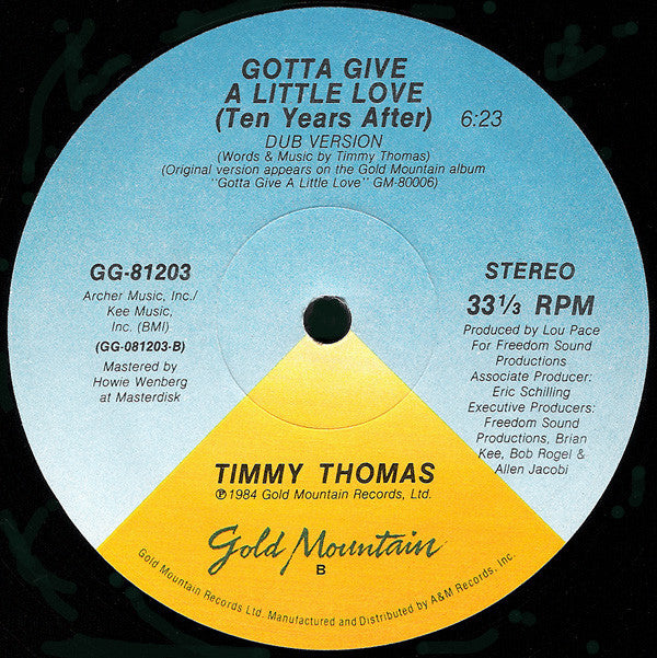 Timmy Thomas : Gotta Give A Little Love (Ten Years After) (12")
