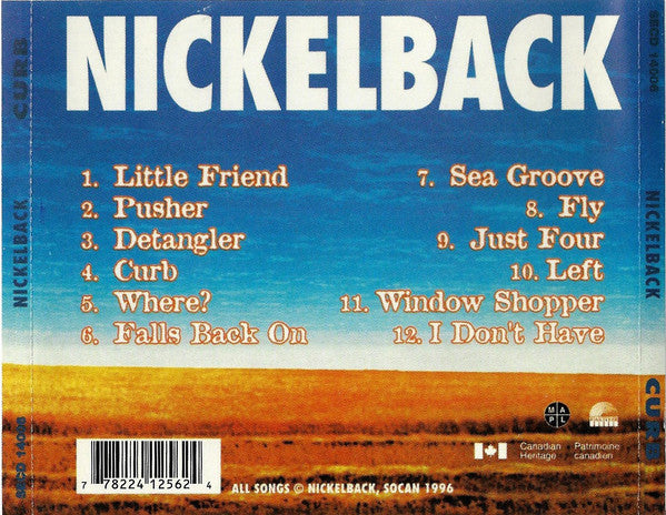 Nickelback : Curb (CD, Album, Unofficial)