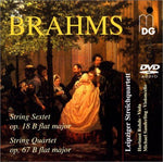 the album cover for J. BRAHMS - String Sextet Op 18 B Flat Major / String Quartet