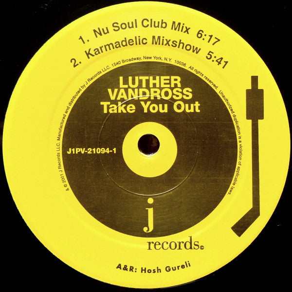 Luther Vandross : Take You Out (Remixes) (2x12")