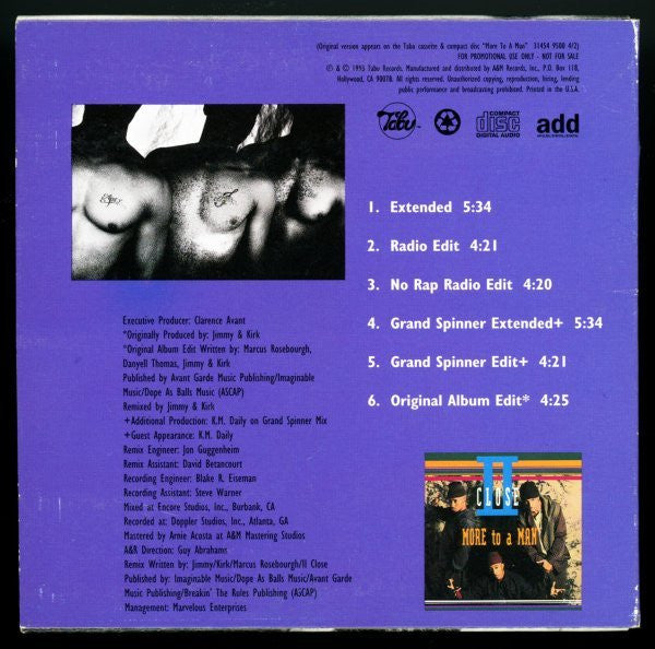 II Close : Call Me Up (CD, Single, Promo)