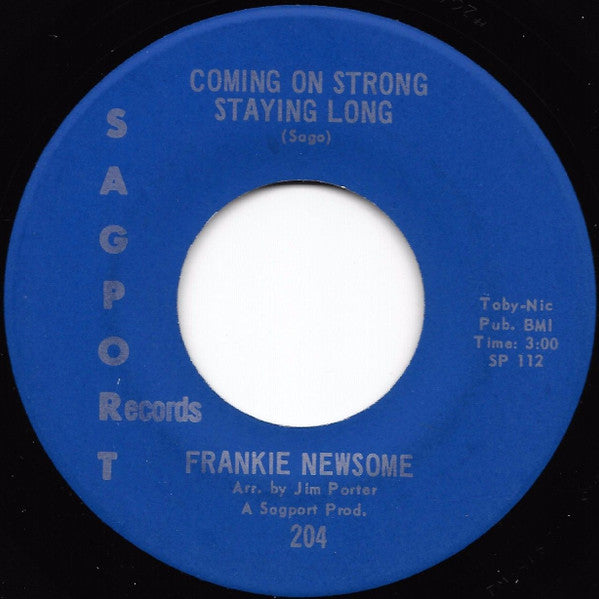 Frankie Newsome : Last Bus From Tupelo / Coming On Strong Staying Long (7")