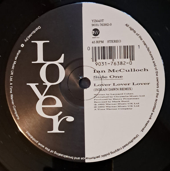 Ian McCulloch : Lover, Lover, Lover (12")