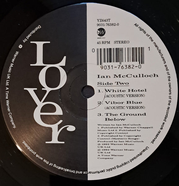 Ian McCulloch : Lover, Lover, Lover (12")