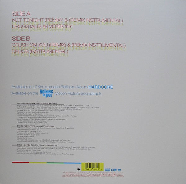 Lil' Kim Featuring Da Brat, Left Eye, Missy "Misdemeanor" Elliott* and Angie Martinez : Not Tonight (12")