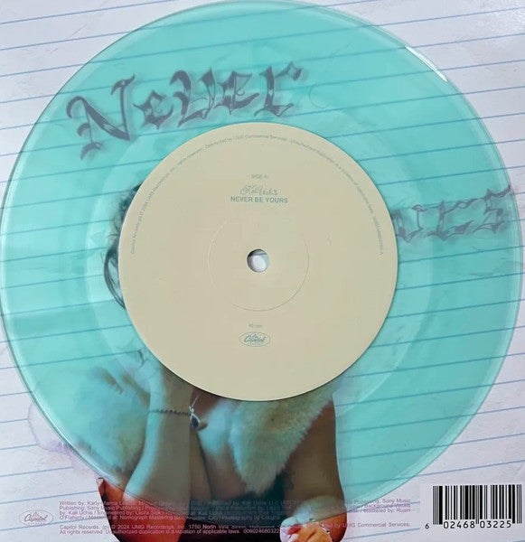 Kali Uchis : Never Be Yours (7", S/Sided, Single, Etch, Gre)