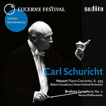 the album cover for ROBERT CASADESUS - Carl Schuricht Conducts Mozart & Brahms