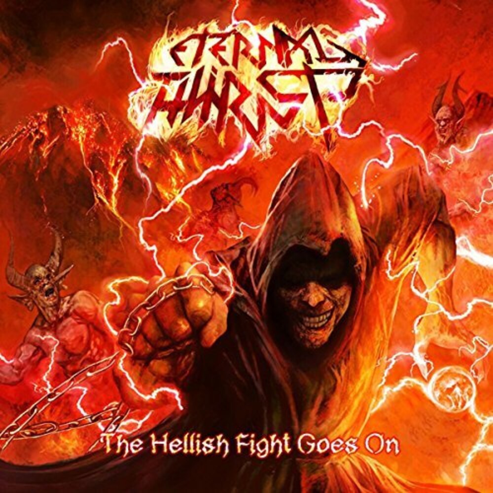the album cover for Eternal Thirst - Hellish Fight Goes On The