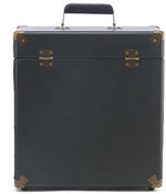 GPO Retro SWB18GB 12 " Vinyl Record Case 35 Count Capacity Removable Lid - Rustic Green