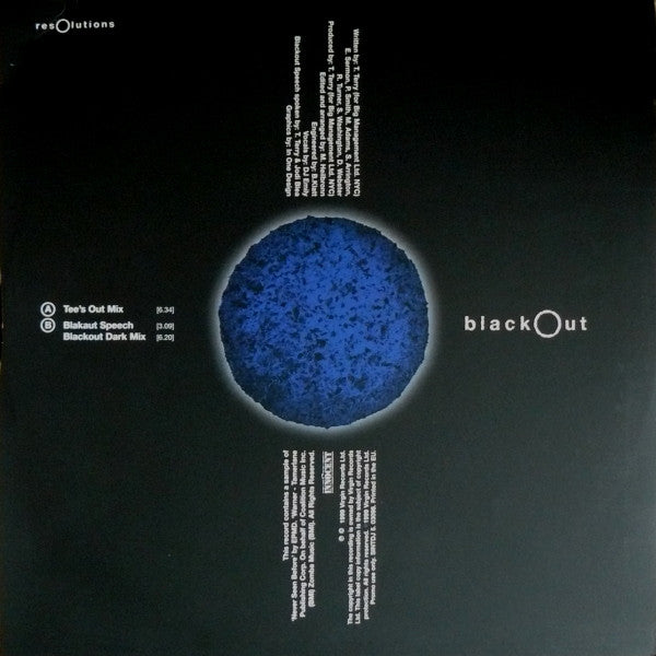 Todd Terry : Blackout (12", Promo)