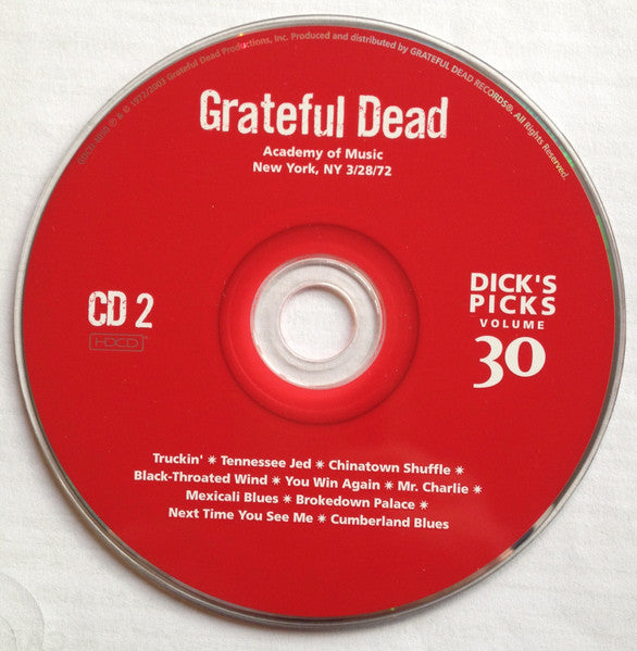 Grateful Dead* : Dick's Picks 30: Academy Of Music, New York, NY 3/25 & 28/72 (4xHDCD, Album)
