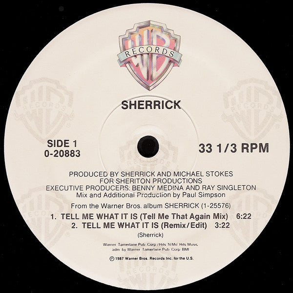 Sherrick : Tell Me What It Is (12", Maxi)