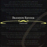 the album cover for Brandon Rhyder - Conviction