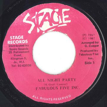 Fabulous Five Inc. : All Night Party (7")