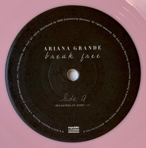 Ariana Grande : Break Free (7", Single, Ltd, Pin)