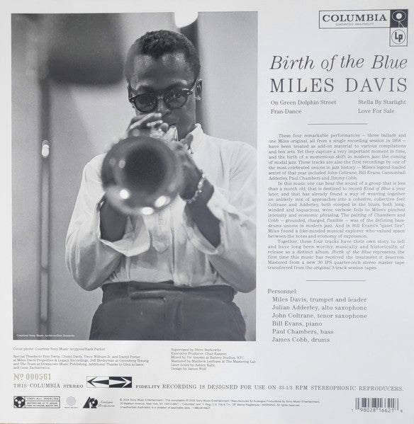 Miles Davis : Birth Of The Blue (LP, Comp, Ltd, Num, RE, Blu)