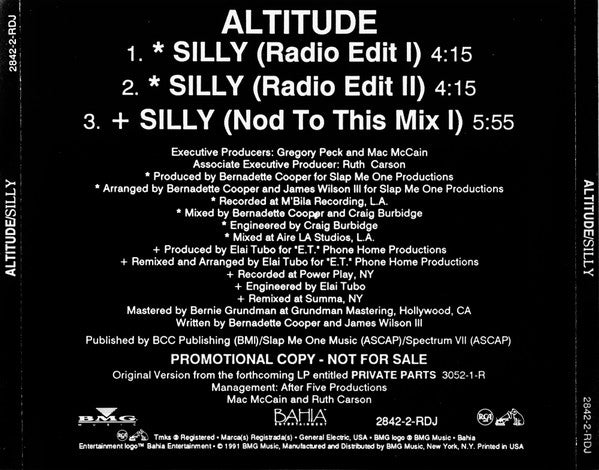 Altitude (3) : Silly (CD, Single, Promo)